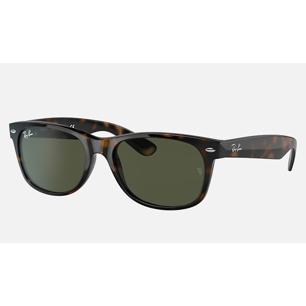 Ray-Ban New Wayfarer Sunglasses in Polished Tortoise - Good Pre-Owned Condition